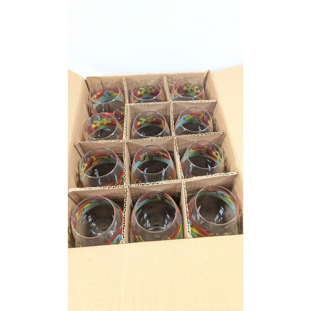 New Belgium Brewing 25th Tulip Shaped Beer Glass 12 set NEW in box